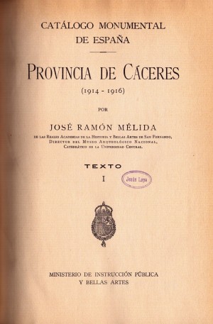 Catálogo Monumental de España - Provincia de Cáceres. Texto. Tomo I (2).jpg