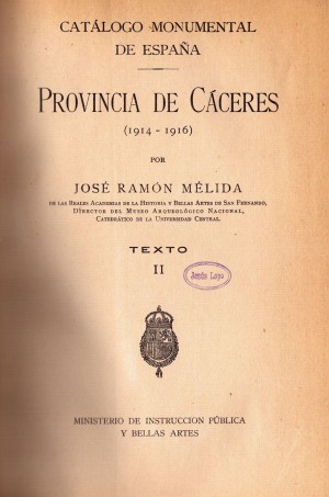 Catálogo Monumental de España - Provincia de Cáceres. Texto. Tomo II (2).jpg
