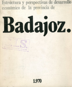 Estructura y perspectivas de desarrollo económico de la provincia de  Badajoz. 1970.jpg