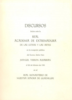 Discursos leídos ante la Real Academia de Extremadura de las Letras y las Artes.jpg