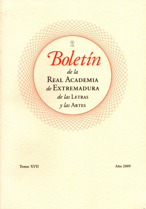 Boletín de la Real Academia de Extremadura de las Letras y las Artes. Tomo XVII Año 2009.jpg